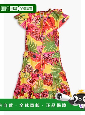 香港直邮FARM RIO 女士 荷叶边印花瑞士圆点棉质迷你连衣裙 30062