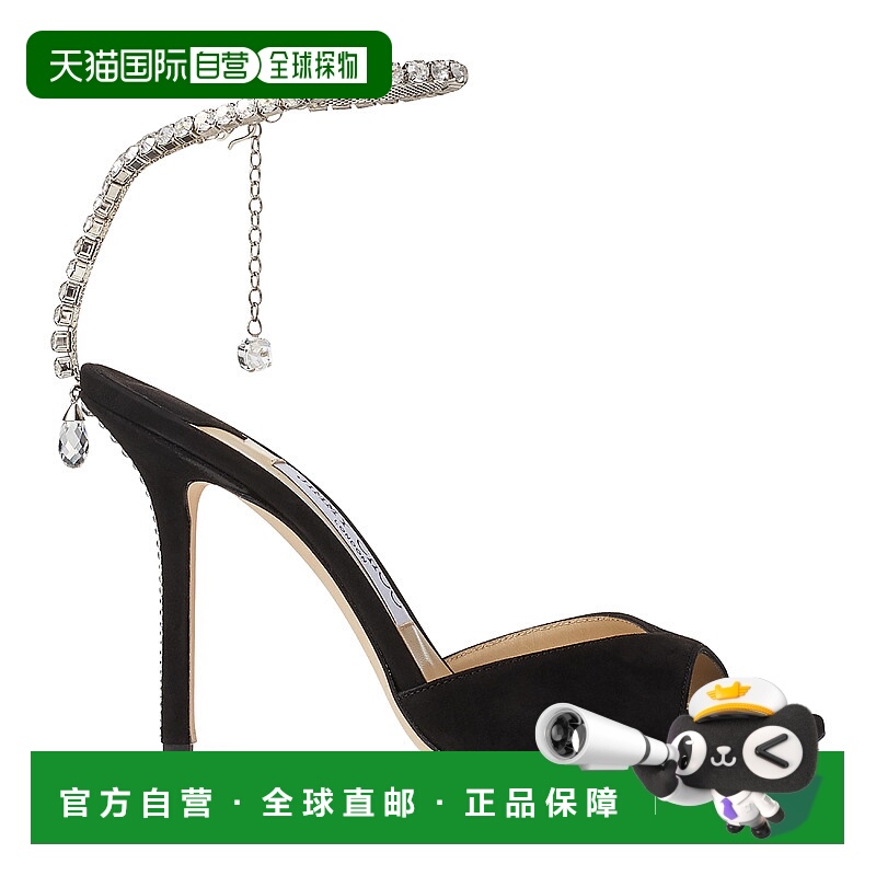 欧洲直邮JIMMY CHOO 25秋冬  J000158097/BLACK/CRYSTAL JCHMFCKN