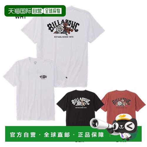 日本直邮Billabong 男士 THEME ARCH T恤 短袖T恤 上衣 冲浪 休闲