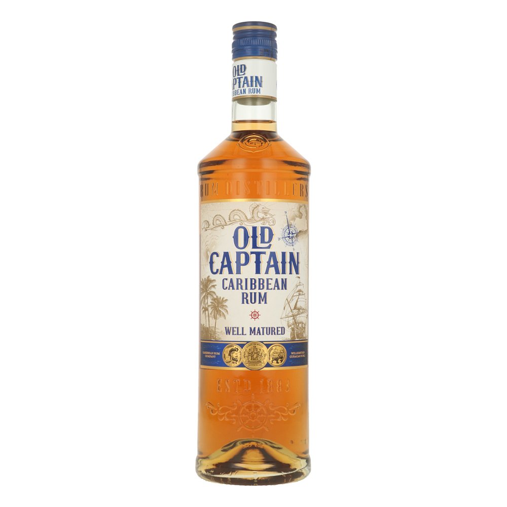 欧洲直邮Old Captain金朗姆酒700ml37.5度洋酒口感醇厚清香型