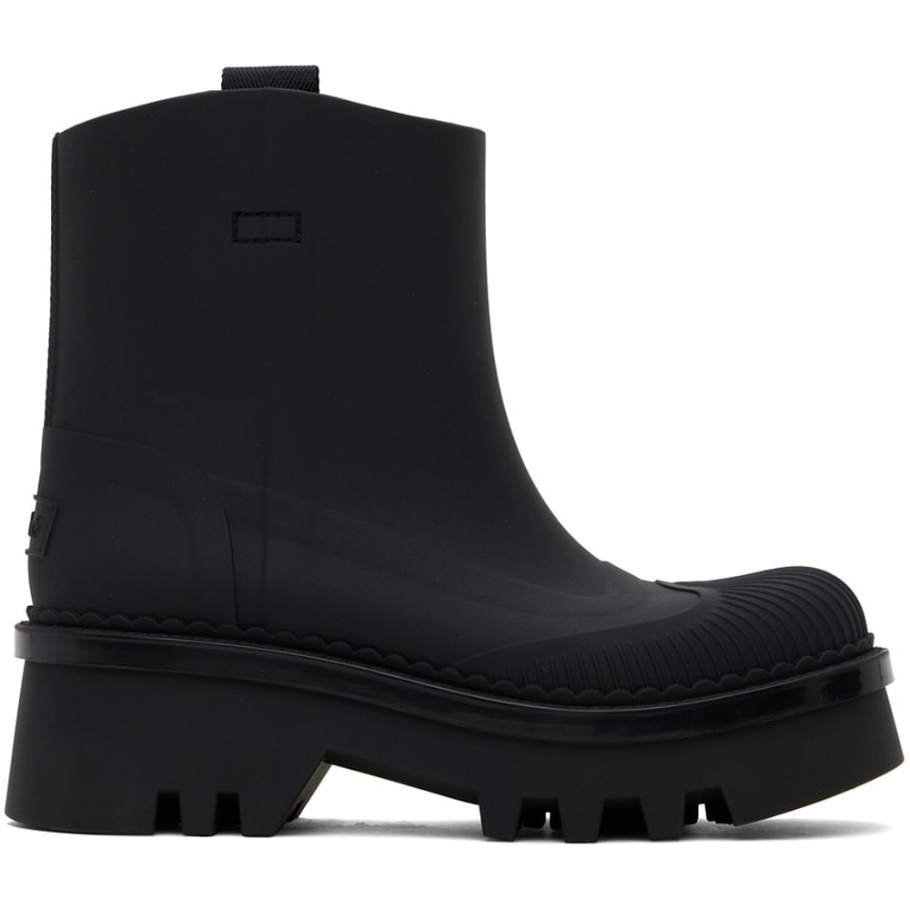 潮奢 Chloe 蔻依 女士 黑色 Raina 雨靴 CHC23A904FP