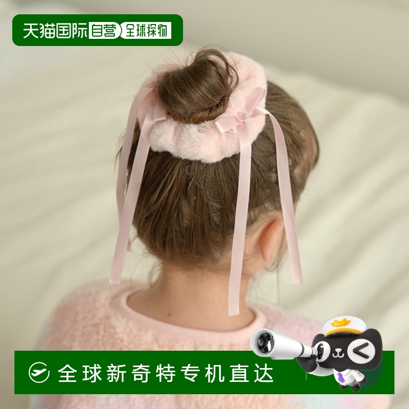 日本直邮Lycee mine 人造毛皮发圈（带丝带）