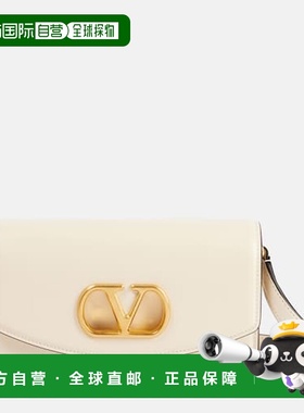 香港直邮Valentino 华伦天奴 女士 Vain VLogo 皮革手包斜挎包