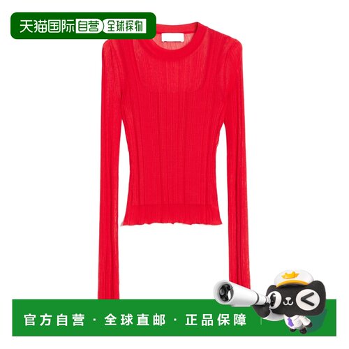 香港直邮SPORTMAX 女士针织衫 2361076106004 AW2025 红色 长袖针