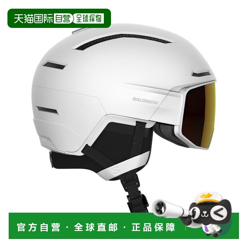 自营欧洲直邮Salomon萨洛蒙 DRIVER男女通用白色塑料滑雪头盔新款