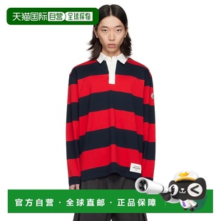 海军蓝 J20918 盟可睐 衫 香港直邮Moncler Polo 男士 红色条纹