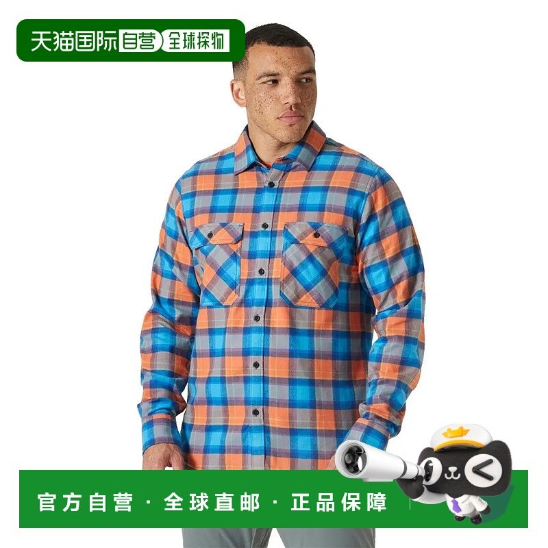 香港直邮HELLY HANSEN Lokka有机法兰绒长袖衬衫 男士海丽汉森
