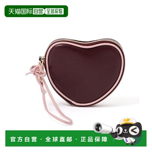 1h可退 日本直邮Francfranc 心形迷你化妆包 棕色