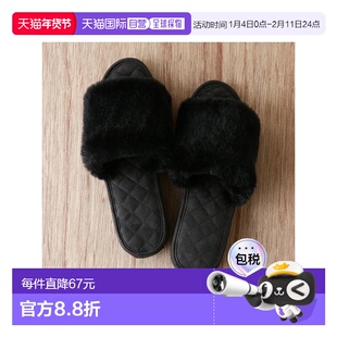 1h可退 日本直邮Francfranc 羊毛毛绒×鞋垫 室内拖鞋