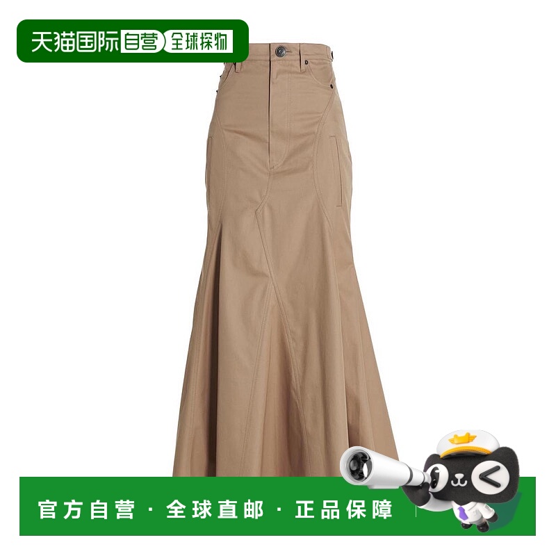 香港直邮BURBERRY 女士半身裙 8072129PALENUDE SS2023 浅棕色