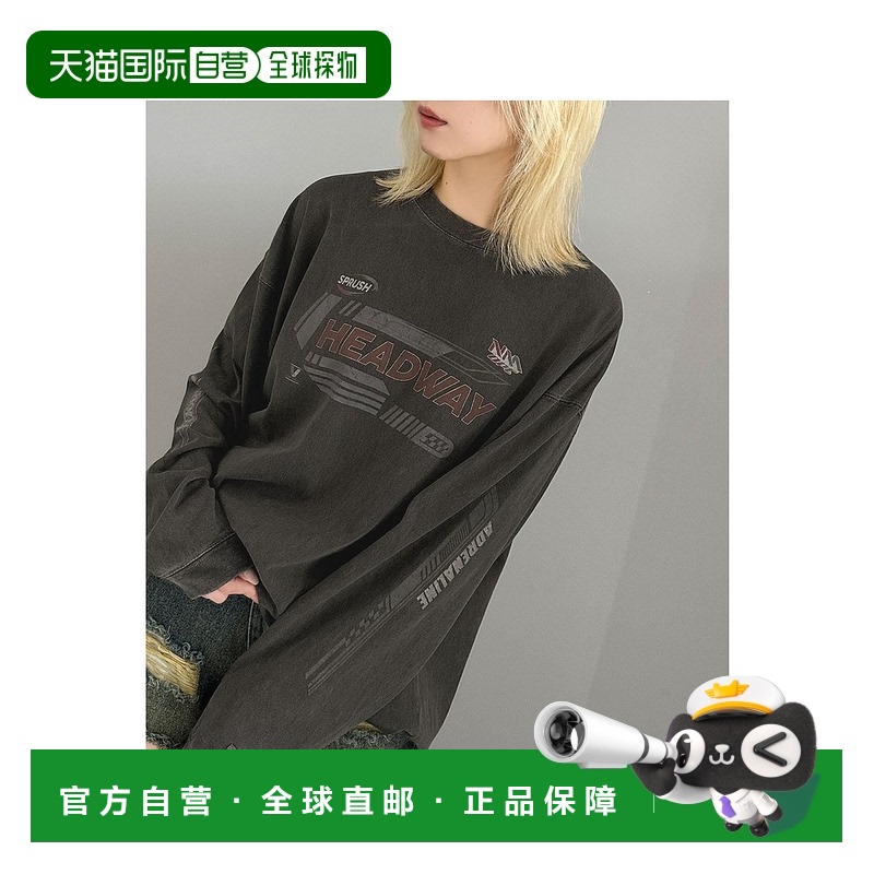 日本直邮Java 女士复古风格赛车图案长袖T恤 jv1029077
