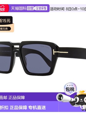 自营Tom Ford男式Redford太阳镜TF1153 01A黑色56mm-01A 【美国奥