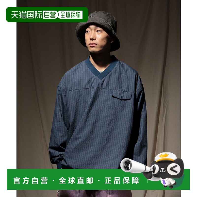 1h可退 日本直邮niko and... 男装 轻盈棉感 宽松复古格纹套头衫