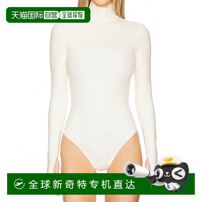 自营 commandoNeoprene Turtleneck Bodysuit With Thumbholes In