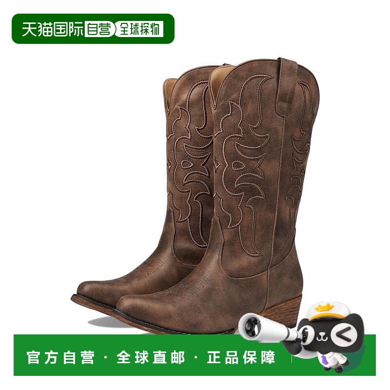 1h可退 【美国直邮】Roper Riley Cord 女靴 时装靴 棕色复古真皮
