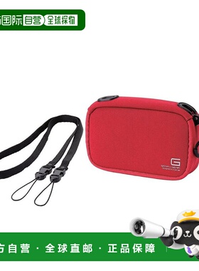 【日本直邮】宜丽客数码相机包 软壳附颈带 潜水材质M尺寸红色