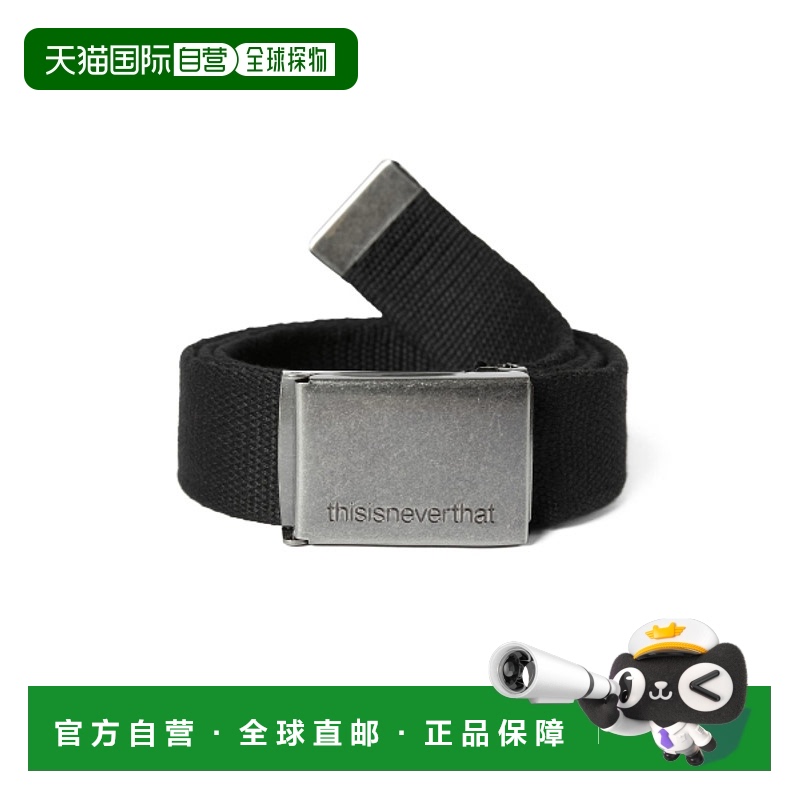 韩国直邮THISISNEVERTHAT 公用皮带TN250WACBT01BLK Web Belt Bla