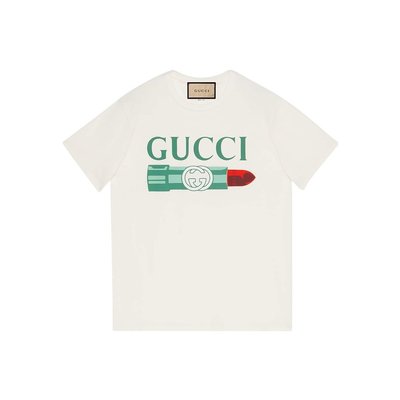 Gucci 口红印花T恤 717422
