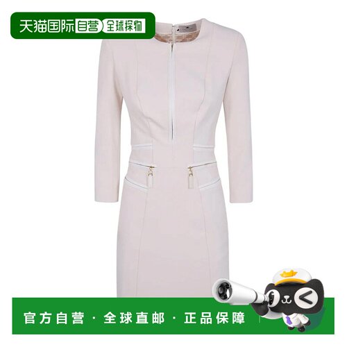香港直邮ELISABETTA FRANCHI 女士连衣裙 AB82356E2DZ9WHITE
