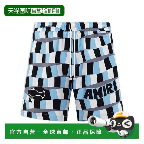 1h可退 香港直邮AMIRI 男士短裤 PS24MPB007401 SS2024 黑色 短裤