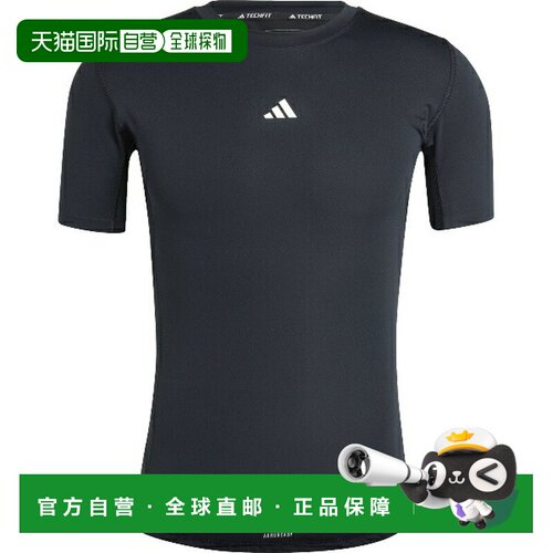 日本直邮adidas Techfit 男士压缩训练短袖T恤 (KVF01-JE6698)