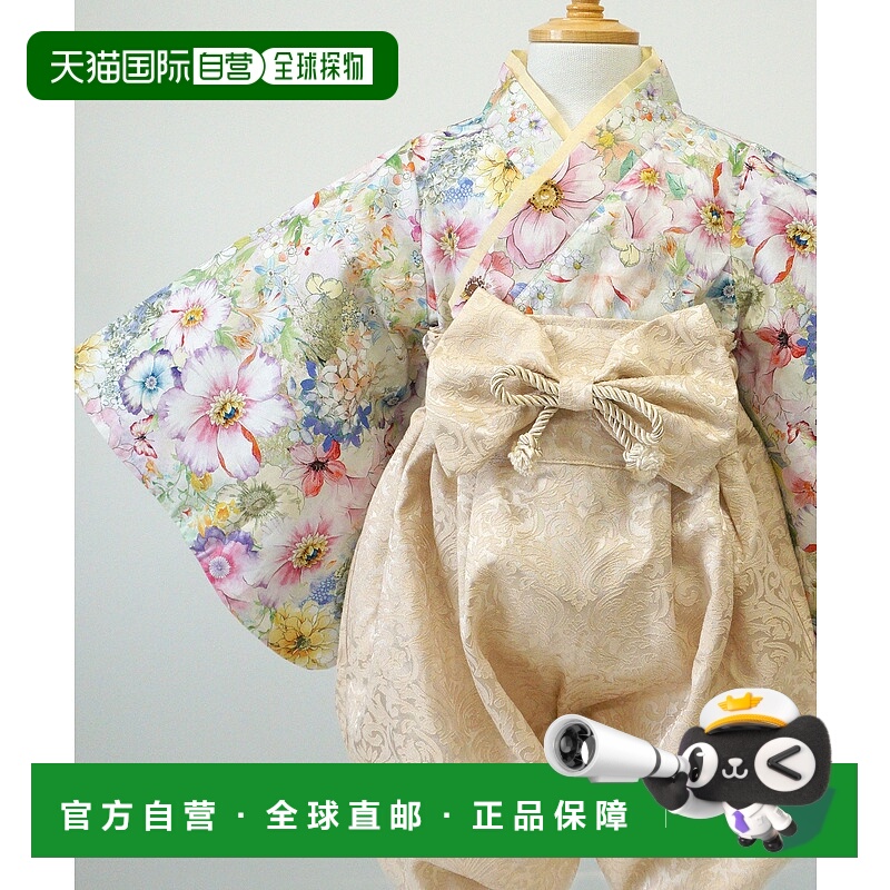1h可退 日本直邮SWEET MOMMY 儿童棉质2件套式和风连体衣 SB23009