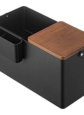 日本Yamazaki山崎 化妆箱 黑色 W31XD15 带提手5453-P