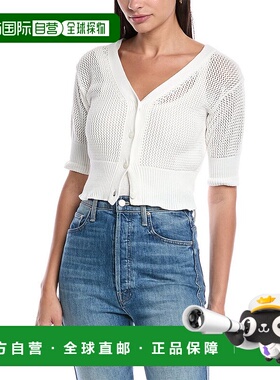 自营 marella马雷拉 奥拉夫羊毛衫-白色 美国奥莱直发针织衫