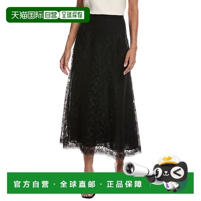自营Lela Rose Tulip Lace Skirt - Black 半身裙美国直发奥莱