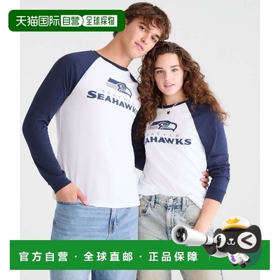 自营Aeropostale Long Sleeve Seattle Seahawks Relaxed Raglan