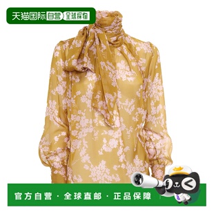 真丝泡泡袖 CAS7951E2DJ4新款 FRANCHI女士衬衫 香港直邮ELISABETTA