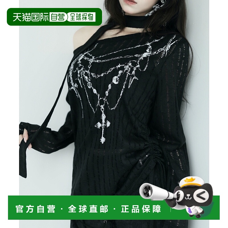 1h可退 日本直邮VEILA 女装 飘带设计露肩上衣 可调节抽绳 vla512