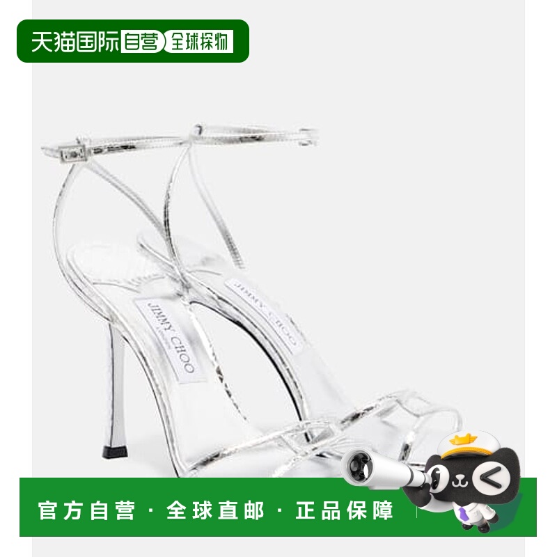 香港直邮Jimmy Choo 周仰杰 女士 100 狮子座蛇皮质感凉鞋