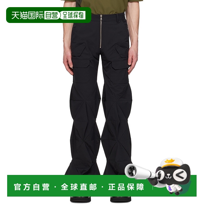 香港直邮潮奢 Uncertain Factor 男士 黑色 3D 工装裤 UF2022AWBL