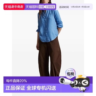 Women LAUREN Classic Long Button 美国直邮POLO Sleeve RALPH