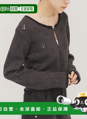 1h可退 日本直邮KBF 女装 简约镂空设计短款开衫 KB261302025030