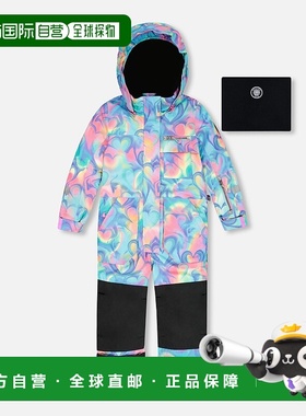 自营deux par deuxOne-Piece Play Snowsuit Rainbow Heart Print