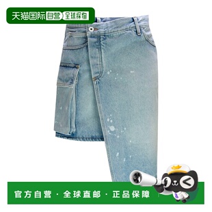 OWYF017S23DEN001 徽标牛仔半身裙 香港直邮Off White