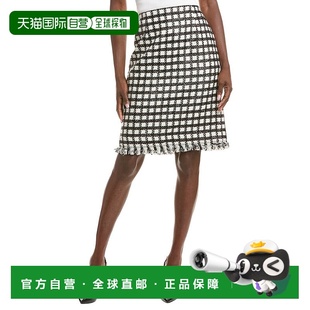 Wool whi Skirt Mini Blend Lined Silk Renta 自营Oscar