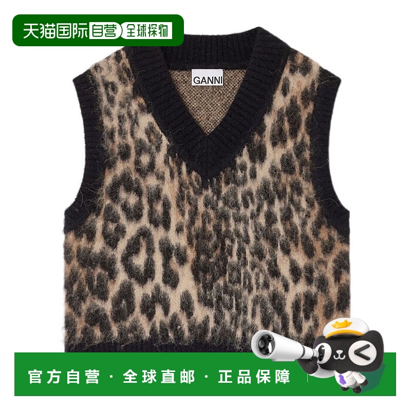 香港直邮Ganni V领马甲 K2663