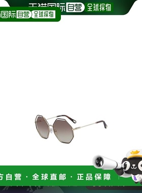 1h可退 香港直邮CHLOÉ 女士眼镜 CE132S205 AW2019 灰色 徽标太阳