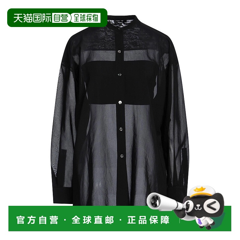 香港直邮THEORY 希尔瑞 女士 Blouses 纯色衬衫 black黑色 舒适时