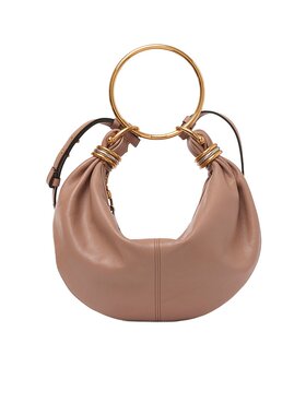 Chloe 粒面皮革小号 BRACELET HOBO 包 C24AS611N72