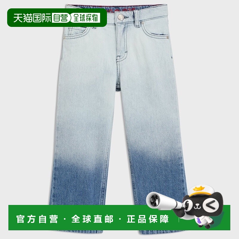 自营欧洲直邮HUGO BOSS雨果HUGO RED儿童休闲蓝色渐变牛仔裤