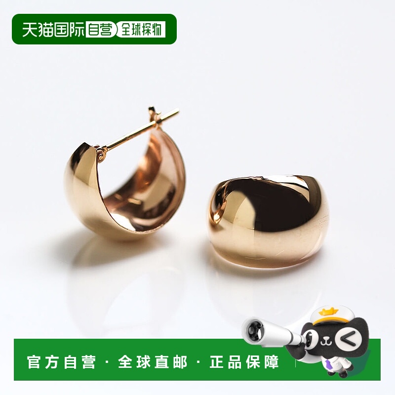 1h可退 日本直邮cui-cui 10K黄金 月亮甲型 黄金耳环 777893