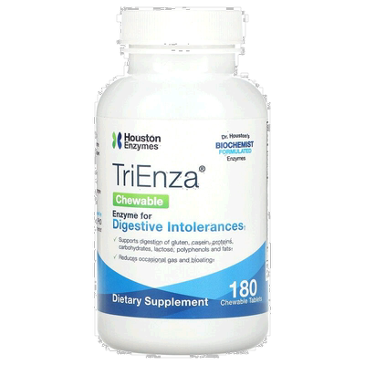 香港直发Houston Enzymes咀嚼片增强胃动力支持营养吸收180粒