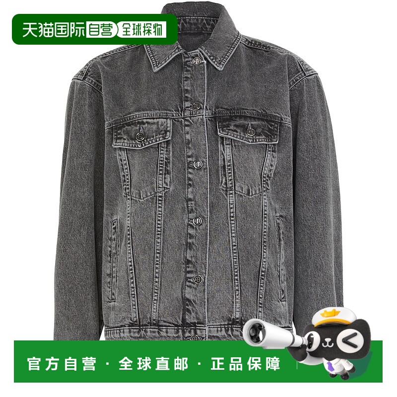1h可退 香港直邮ANINE BING 女士 Rory 牛仔夹克 grey灰色 舒适时