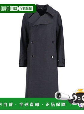 香港直邮Lemaire 女士 灰色羊毛混纺大衣 CO1127LF414风衣