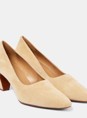 潮奢 The Row 女士 Marta 65 绒面革浅口鞋 000954