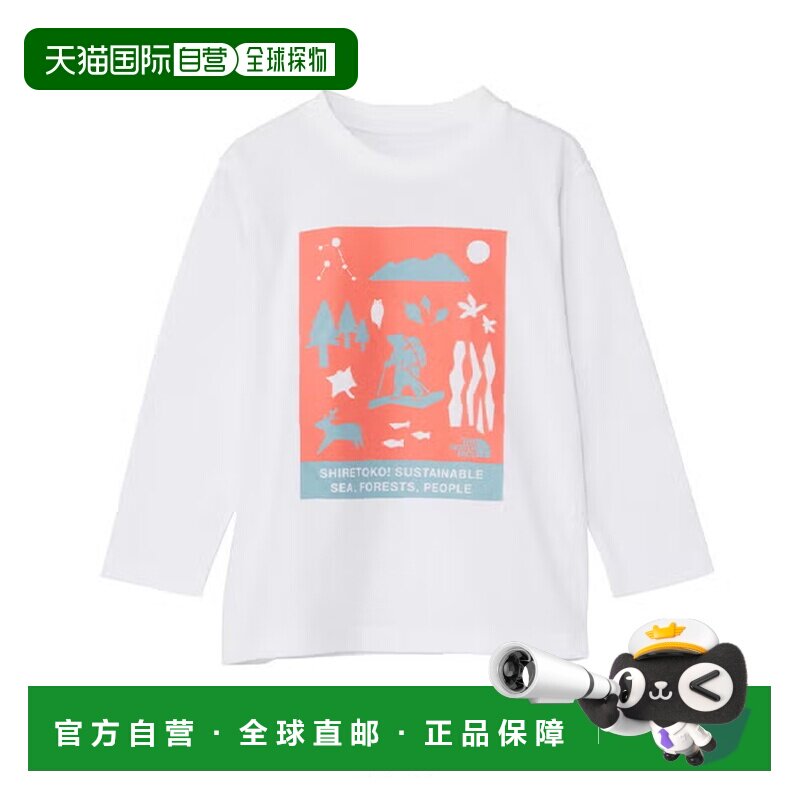 日本直邮THE NORTH FACE 北面儿童长袖T恤图片
